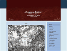 Tablet Screenshot of montessorimontgomery.com